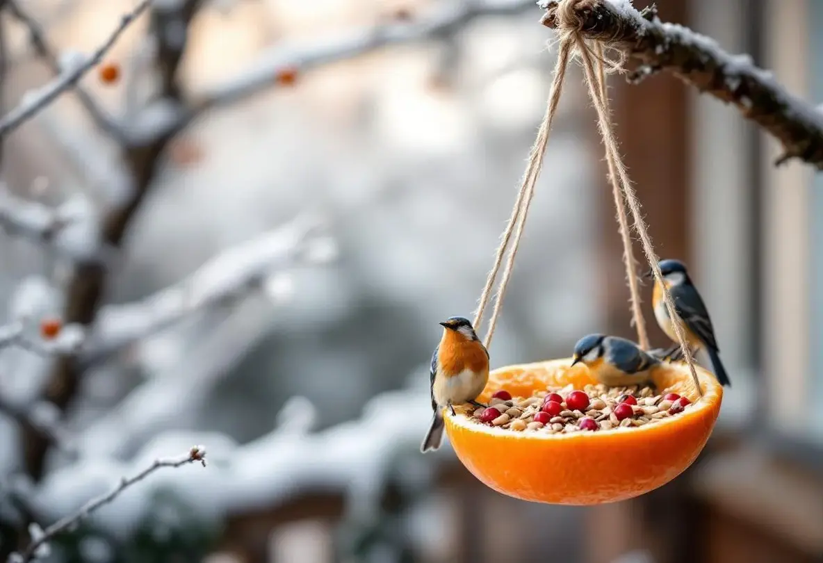 Cet agrume que vous jetez chaque matin peut devenir un refuge précieux et gourmand pour les oiseaux du jardin cet hiver