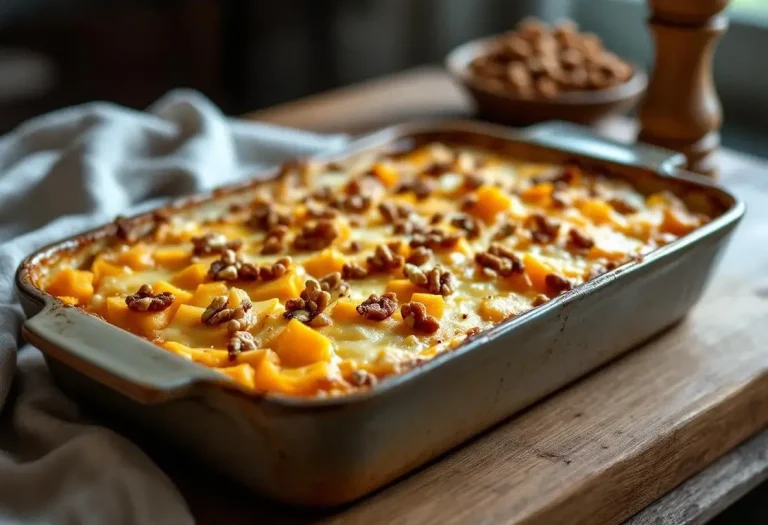 Gratin butternut fromage et noix : recette ultra facile et fondante