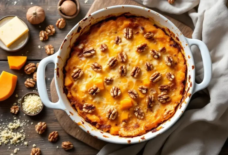 Gratin butternut fromage noix : une recette facile et ultra fondante