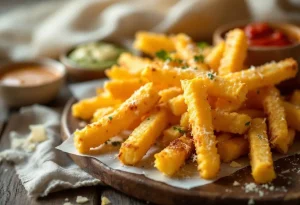 Prêts en 30 minutes, ces sticks de polenta ultra dorés au parmesan changent tout à l’heure de l’apéro ou du dîner