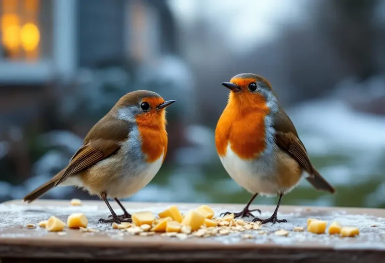 Rouges-gorges au jardin : ce soir, mettez dehors cet aliment de base à 3 centimes, que presque tous les jardiniers oublient