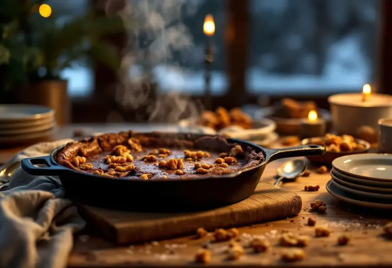 Ce brownie rustique qui cuit à la poêle fait fondre l’hiver et les cœurs : une douceur qu’on n’oublie jamais