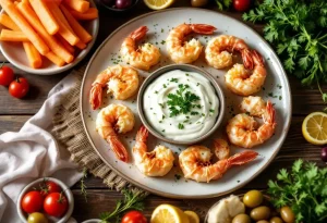 Crevettes croustillantes en feuilles de filo au four : l’apéro léger, ultra craquant