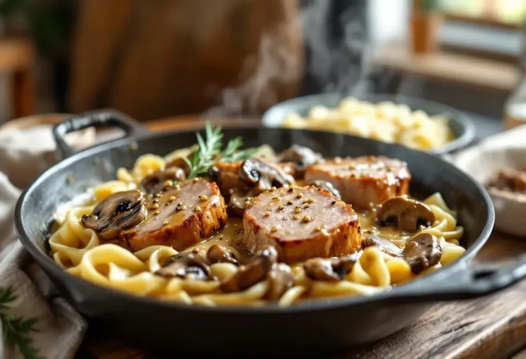 Filet mignon aux champignons et moutarde : fondant, ultra crémeux et prêt en 30 minutes