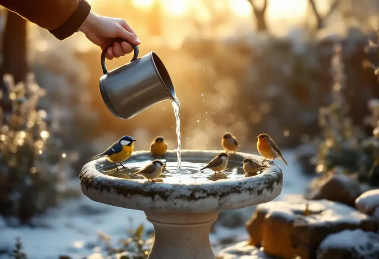 Jardins : pourquoi verser de l’eau tiède dans ce petit bassin extérieur peut sauver des dizaines d’oiseaux cette semaine