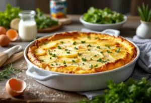 Marre des quiches ? Craquez pour ce clafoutis pommes de terre-thon ultra fondant, prêt en seulement 5 minutes