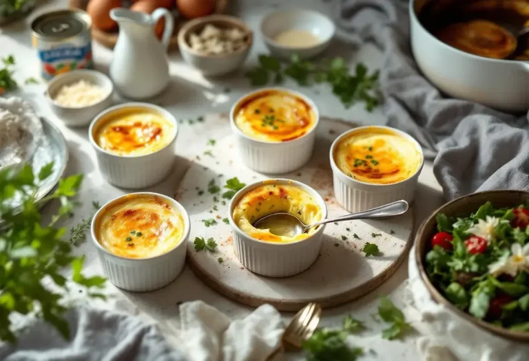 Petits flans au thon ultra faciles : une entrée fondante prête avec les ingrédients du placard