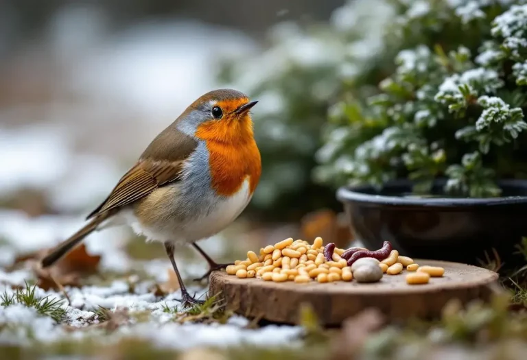 Rouges-gorges : ces deux aliments tout simples au jardin cet hiver les font revenir sans cesse chez vous