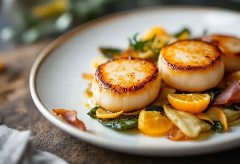 Saint-Jacques, mandarine et chicon : la recette de fête tout en finesse