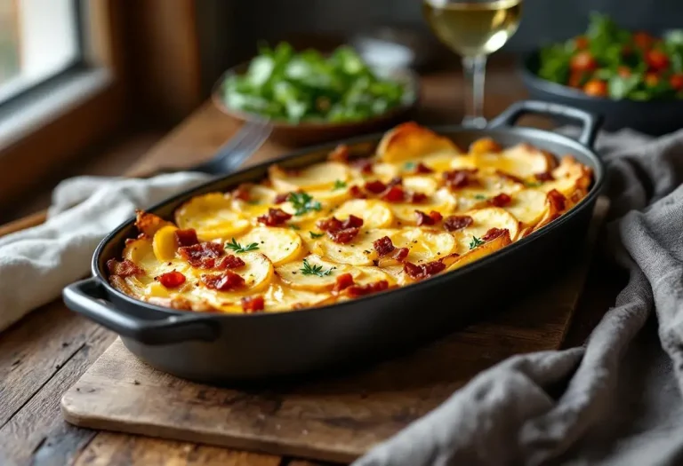 Tartiflette à la cancoillotte : le gratin ultra fondant et plus léger, très facile au four