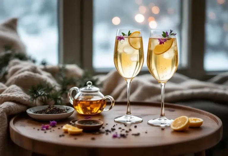 Un jour, un cocktail : spritz jasmin-thé vert, l’alternative légère et réconfortante pour l’hiver
